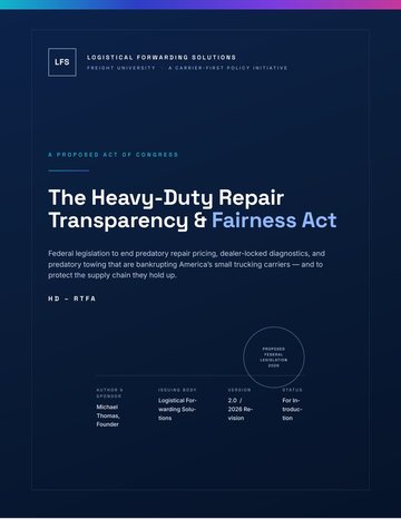 The Heavy-Duty Repair Transparency & Fairness Act book cover